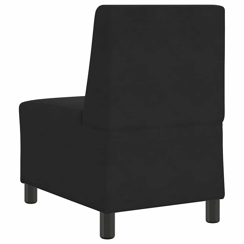 | Modulares Armfreies Sofa | Schwarz 55 x 74 x 82 cm Samt