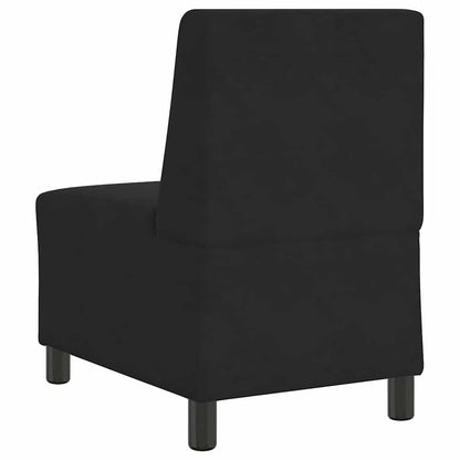 | Modulares Armfreies Sofa | Schwarz 55 x 74 x 82 cm Samt
