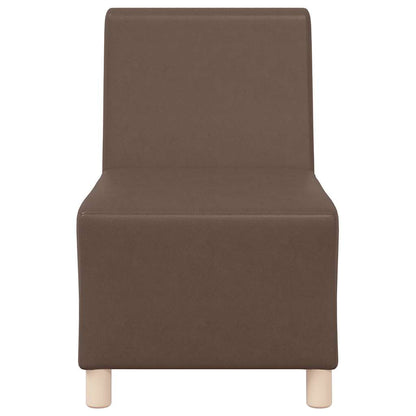 Sofa-Stuhl ohne Armlehnen Braun 55 cm Kunstleder