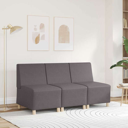 Sofa-Stuhl ohne Armlehnen Grau 55 cm Kunstleder
