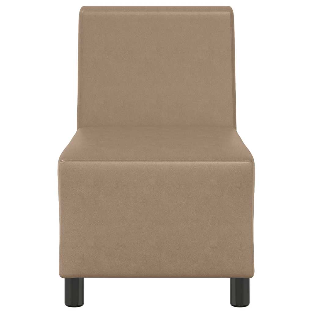 | Modulares Armfreies Sofa | Cappuccino 55 x 74 x 82 cm Kunstleder