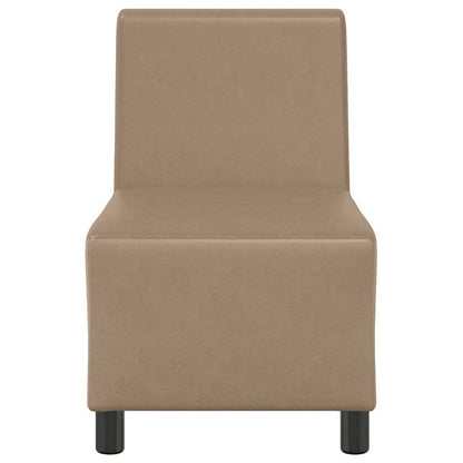 | Modulares Armfreies Sofa | Cappuccino 55 x 74 x 82 cm Kunstleder