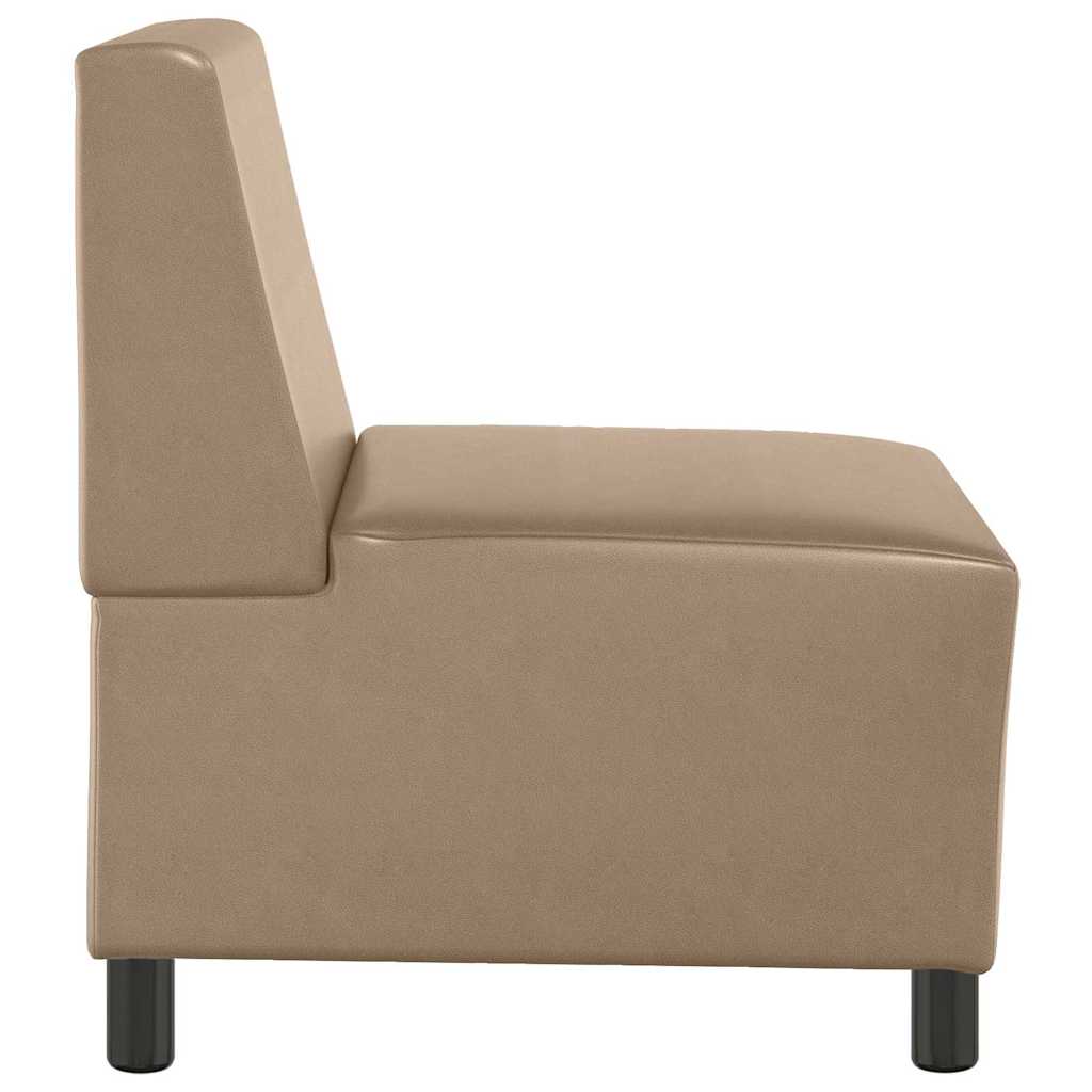 | Modulares Armfreies Sofa | Cappuccino 55 x 74 x 82 cm Kunstleder