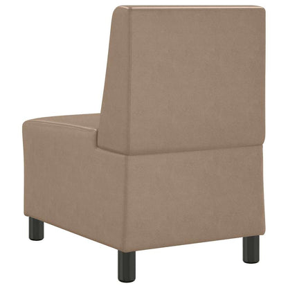 | Modulares Armfreies Sofa | Cappuccino 55 x 74 x 82 cm Kunstleder