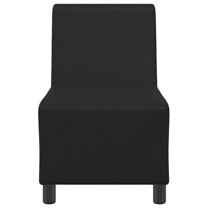 | Modulares Armfreies Sofa | Schwarz 55 x 74 x 82 cm Kunstleder