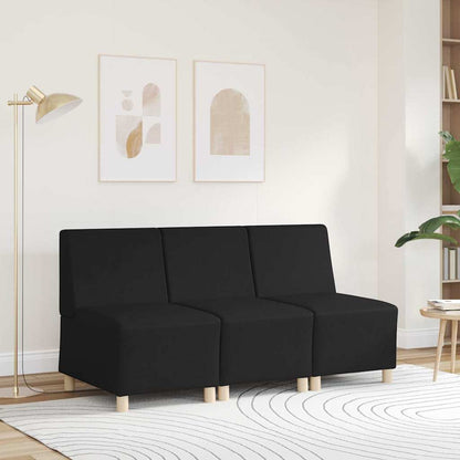 Sofa-Stuhl ohne Armlehnen Schwarz 55 cm Kunstleder