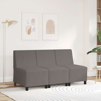| Modulares Armfreies Sofa | Hellgrau 55 x 74 x 82 cm Cordstoff