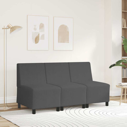 | Modulares Armfreies Sofa | Dunkelgrau 55 x 74 x 82 cm Cordstoff