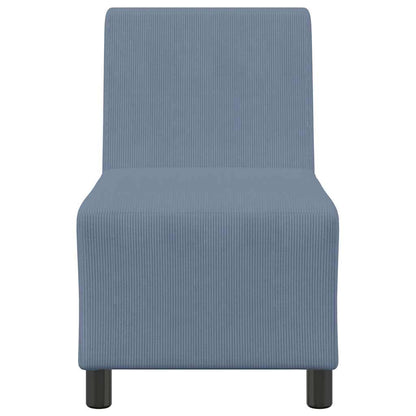 | Modulares Armfreies Sofa | Blau 55 x 74 x 82 cm Cordstoff