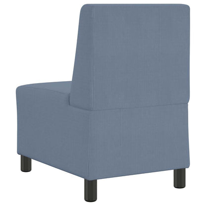 | Modulares Armfreies Sofa | Blau 55 x 74 x 82 cm Cordstoff