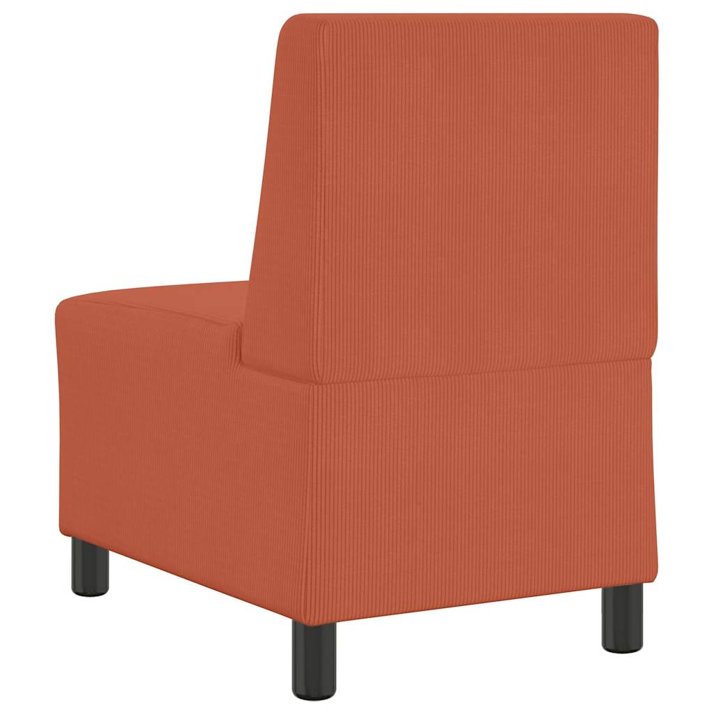 | Modulares Armfreies Sofa | Orange 55 x 74 x 82 cm Cordstoff