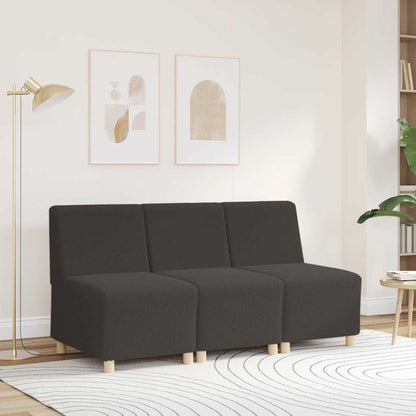 Sofa-Stuhl ohne Armlehnen Dunkelgrau 55 cm Stoff in Lammwolloptik