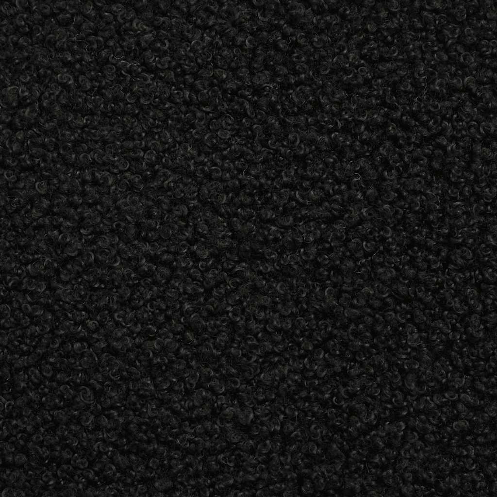 Sofa-Stuhl ohne Armlehnen Schwarz 55 cm Stoff in Lammwolloptik