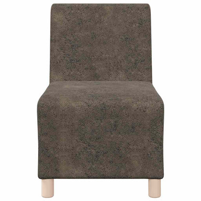 Lænestol Mørkegrå 55 cm Ruskindslook
