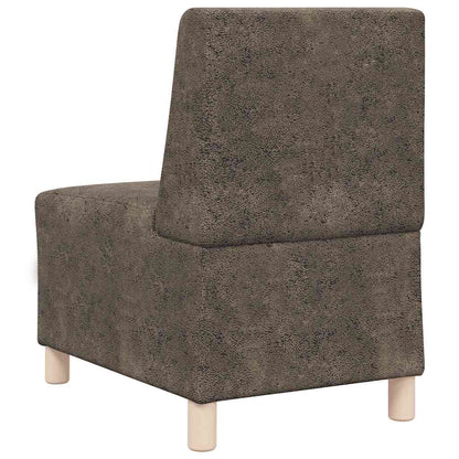 Lænestol Mørkegrå 55 cm Ruskindslook