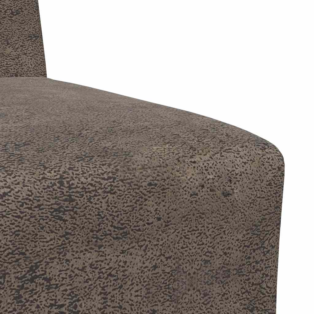 Lænestol Mørkegrå 55 cm Ruskindslook
