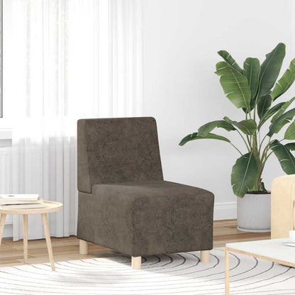 Lænestol Mørkegrå 55 cm Ruskindslook