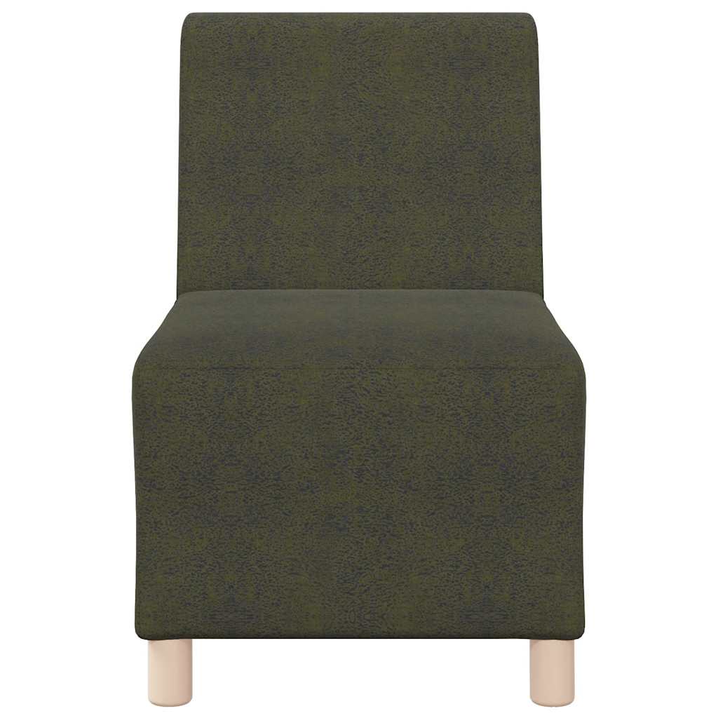 Sofa-Stuhl ohne Armlehnen Armeegrün 55 cm Wildleder-Optik