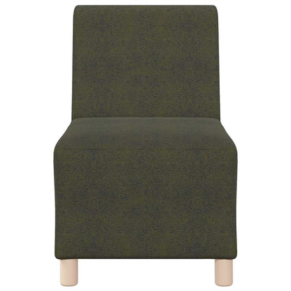 Sofa-Stuhl ohne Armlehnen Armeegrün 55 cm Wildleder-Optik