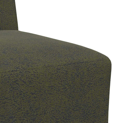 Sofa-Stuhl ohne Armlehnen Armeegrün 55 cm Wildleder-Optik