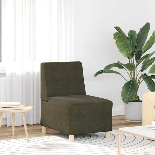 Sofa-Stuhl ohne Armlehnen Armeegrün 55 cm Wildleder-Optik