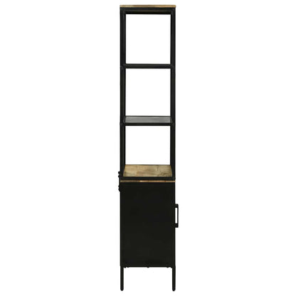 Hochboard Braun 70 x 35 x 180 cm Massivholz Mango