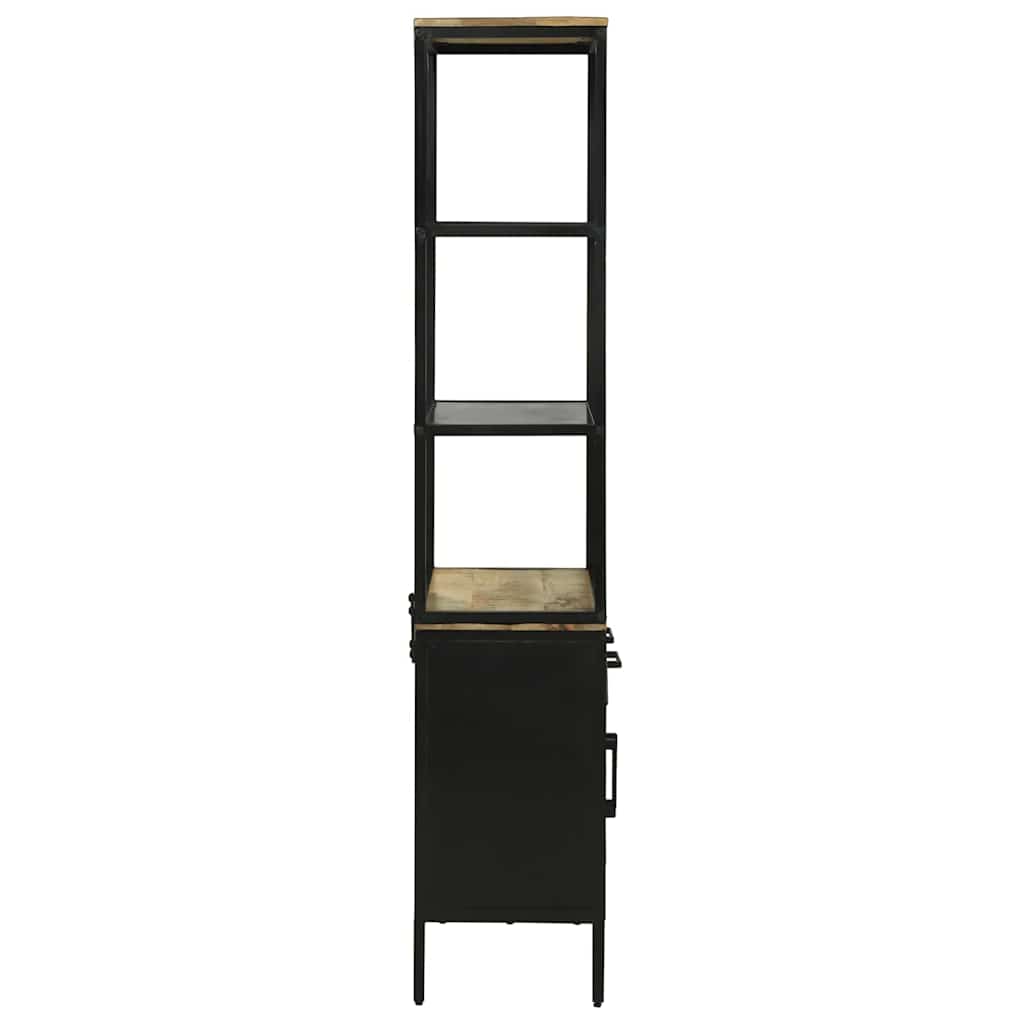Hochboard Braun 70 x 35 x 180 cm Massivholz Mango