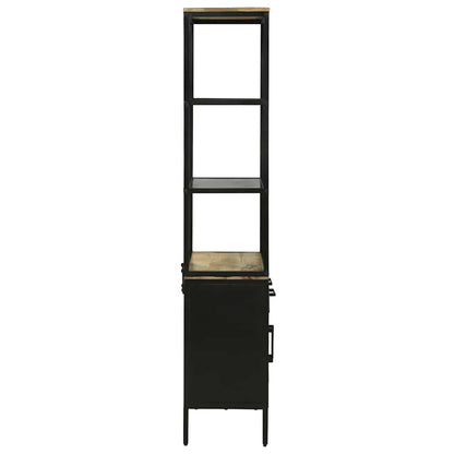 Hochboard Braun 70 x 35 x 180 cm Massivholz Mango