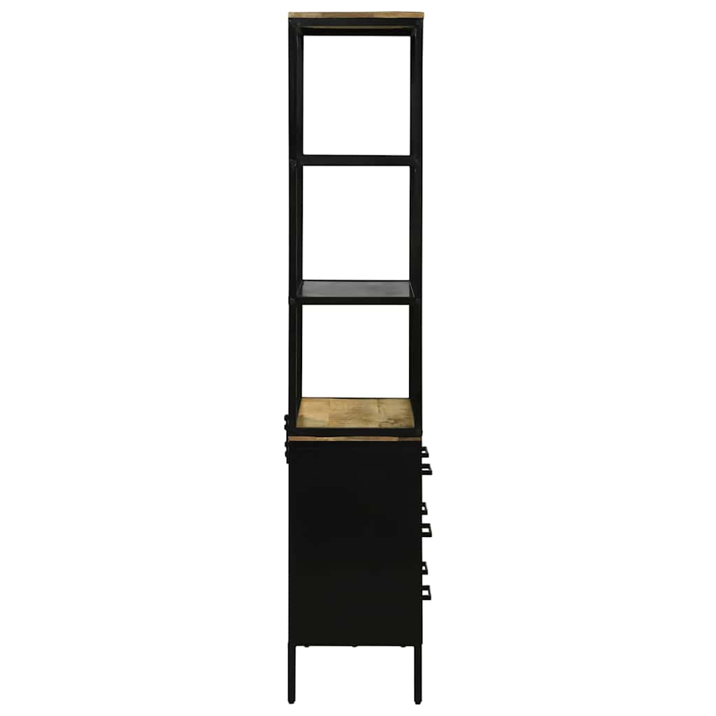 Hochboard Braun 70 x 35 x 180 cm Massivholz Mango