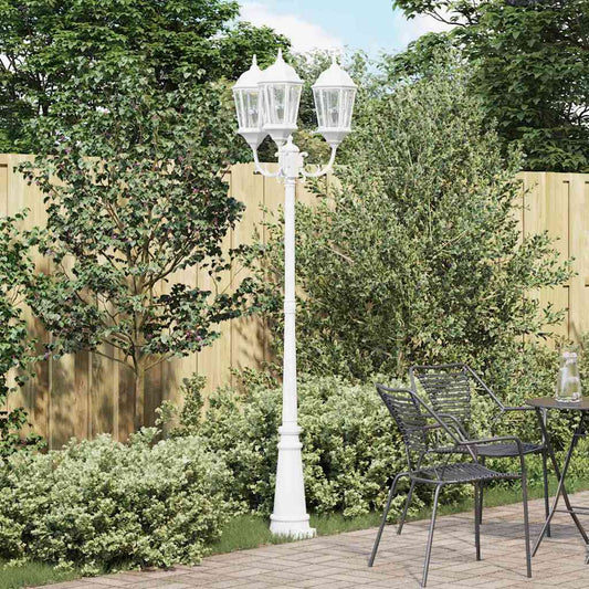 Gartenlicht Weiß 235 cm Aluminium