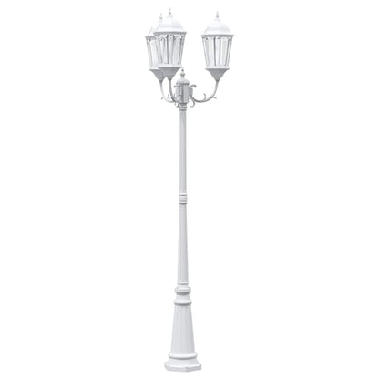 Gartenlicht Weiß 235 cm Aluminium