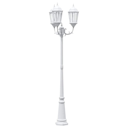 Gartenlicht Weiß 235 cm Aluminium