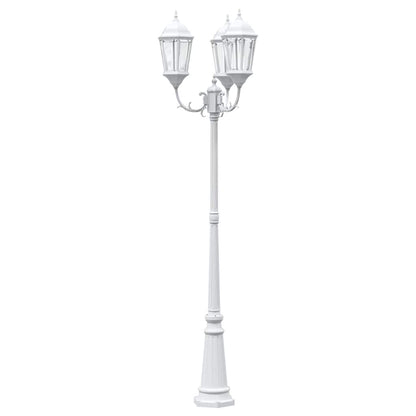 Gartenlicht Weiß 235 cm Aluminium