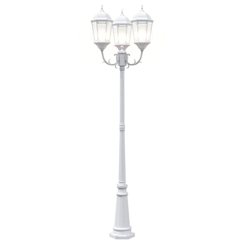Gartenlicht Weiß 235 cm Aluminium