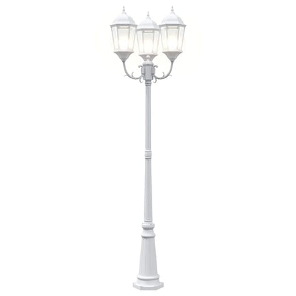 Gartenlicht Weiß 235 cm Aluminium