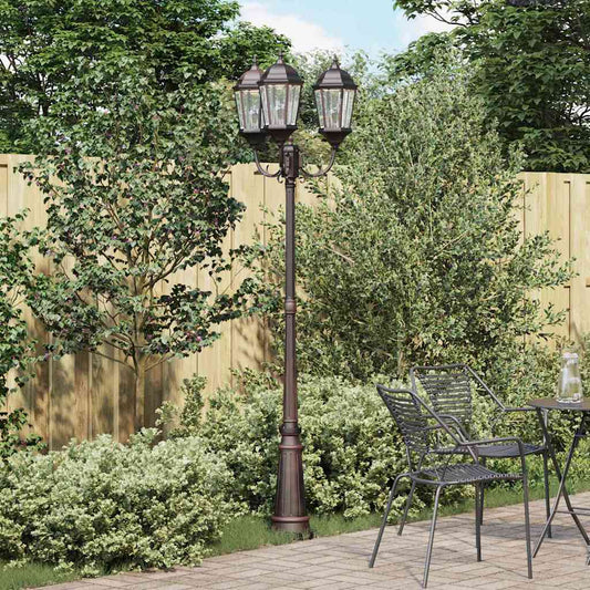 Gartenlicht Bronzefarben 235 cm Aluminium