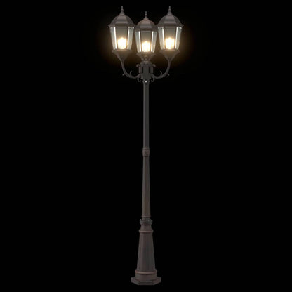 Gartenlicht Bronzefarben 235 cm Aluminium