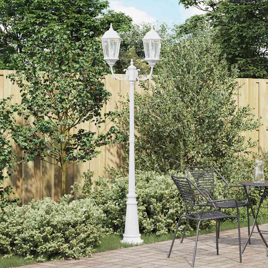 Gartenlicht Weiß 235 cm Aluminium
