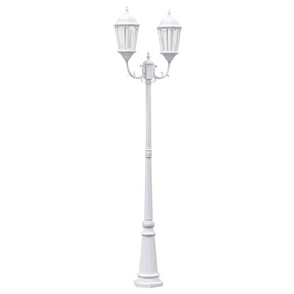 Gartenlicht Weiß 235 cm Aluminium