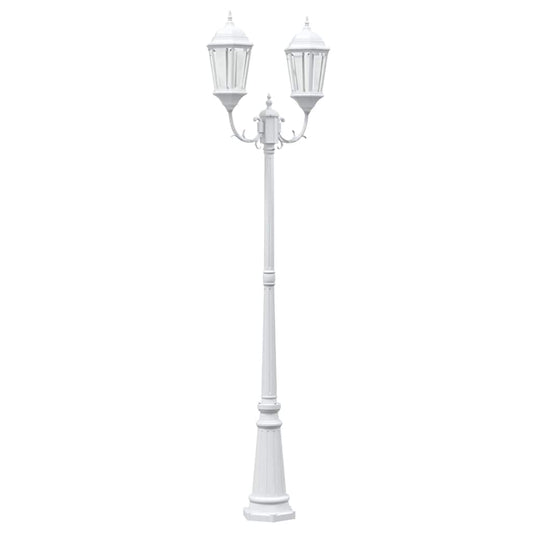 Gartenlicht Weiß 235 cm Aluminium