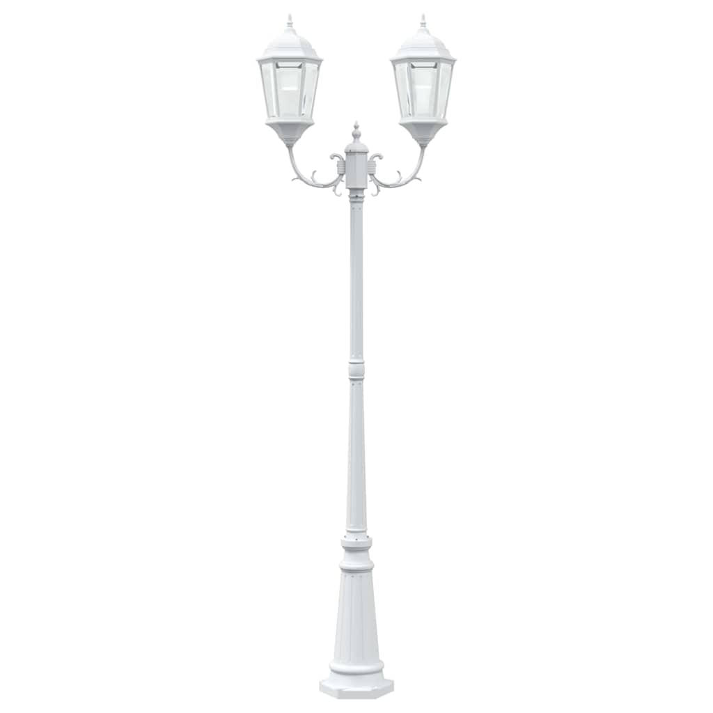 Gartenlicht Weiß 235 cm Aluminium