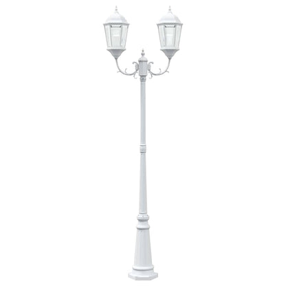 Gartenlicht Weiß 235 cm Aluminium