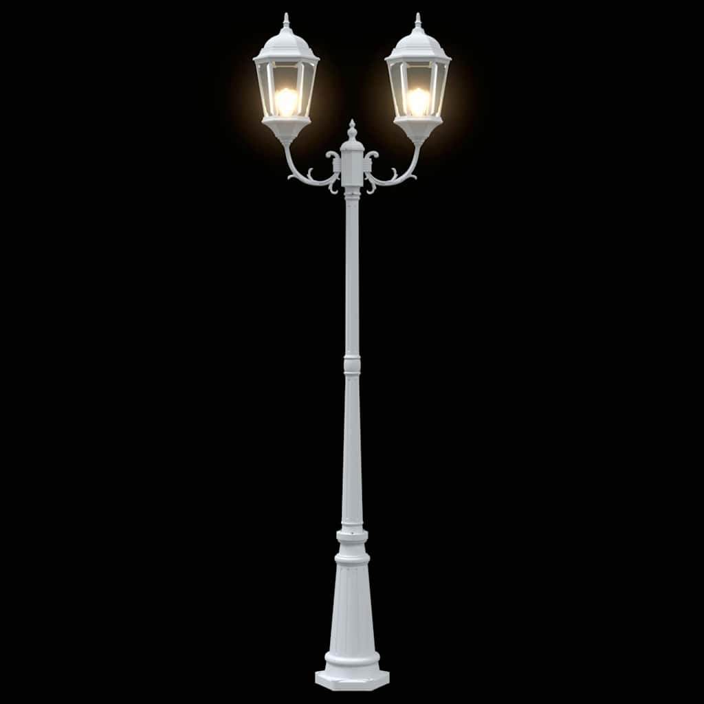 Gartenlicht Weiß 235 cm Aluminium