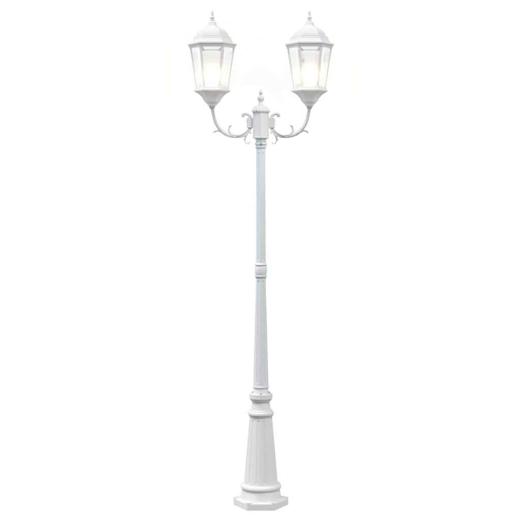 Gartenlicht Weiß 235 cm Aluminium