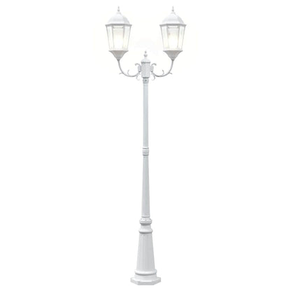 Gartenlicht Weiß 235 cm Aluminium