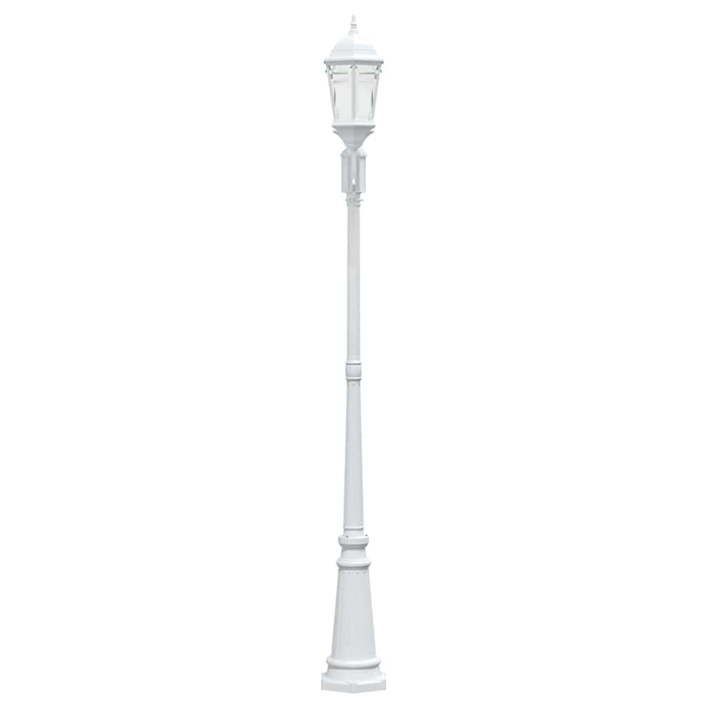 Gartenlicht Weiß 235 cm Aluminium