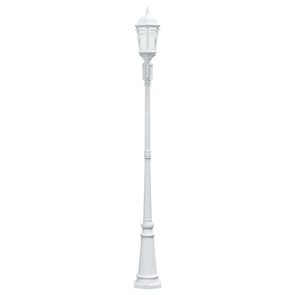 Gartenlicht Weiß 235 cm Aluminium