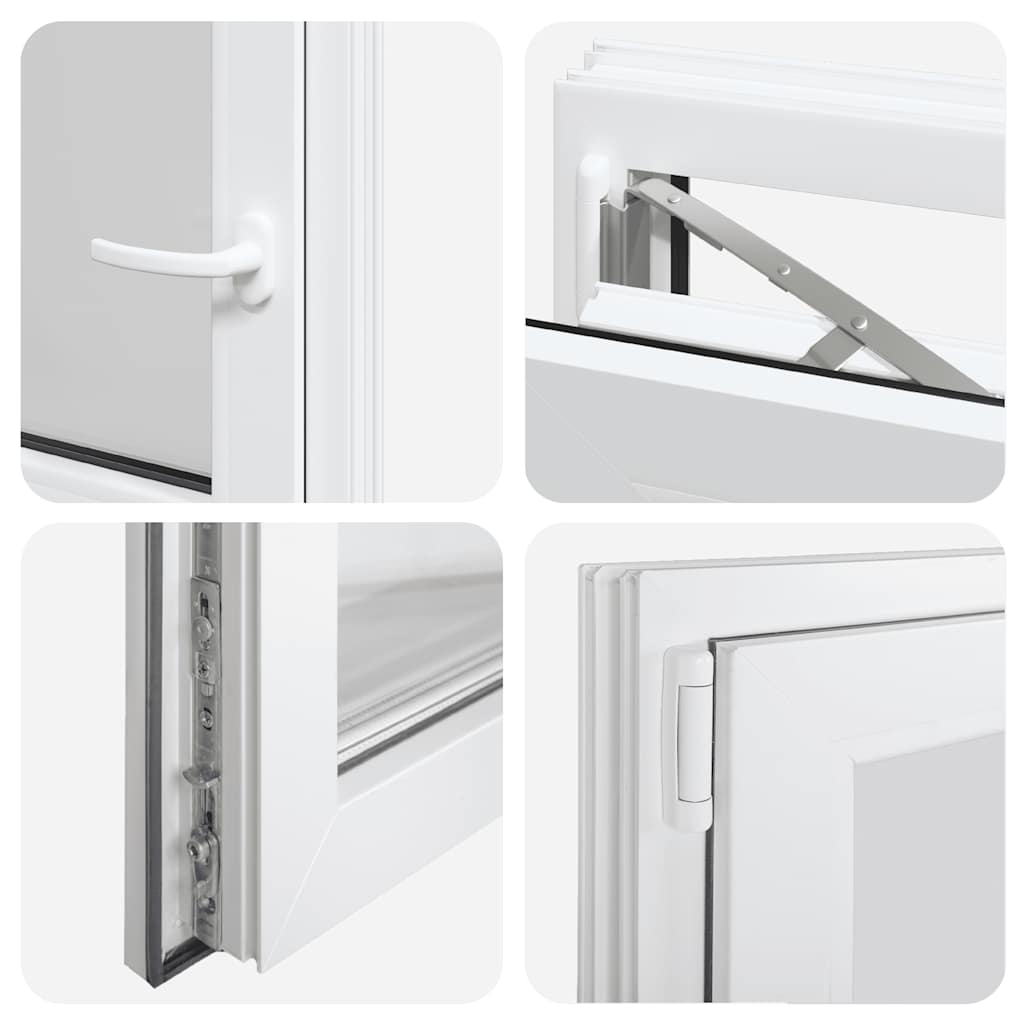 Kellerfenster "RISOR" 50x50 cm Drehkipp DIN Links Weiß