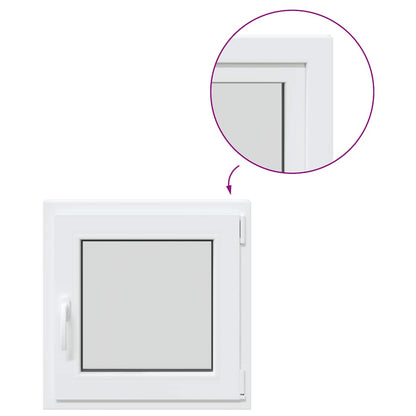Kellerfenster RISOR 60x60 cm Dreh Kipp DIN Rechts Weiß