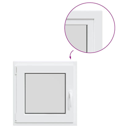 Kellerfenster RISOR 60x60 cm Dreh Kipp DIN Links Weiß